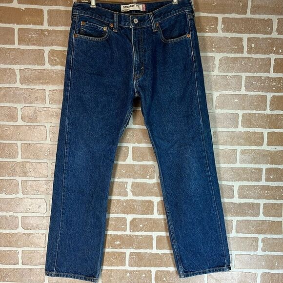 Levi's 505 Straight Fit Jeans 33 waist x 30 Long - Picture 1 of 9